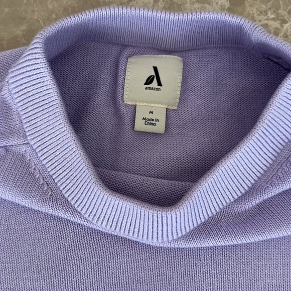 Lavender Crew Neck Sweater - Picture 3 of 3
